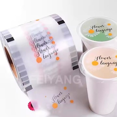 PET sealing film bubble tea cpp pet 90mm 95mm milk tea sealing film